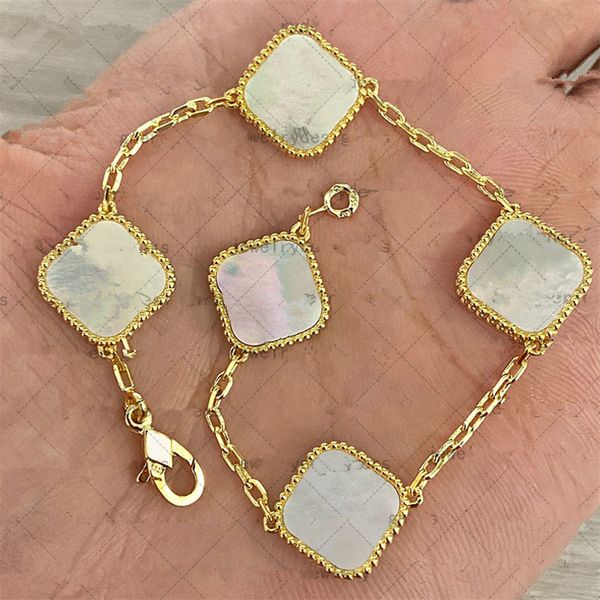 classic charm clover bracelet designer for woman 4/four leaf flower bracelet chain designer jewelry 18k gold silver fashion party wedding th, Black
classic charm clover bracelet designer for woman 4/four leaf flower bracelet chain designer jewelry 18k gold silver fashion party wedding th, Black