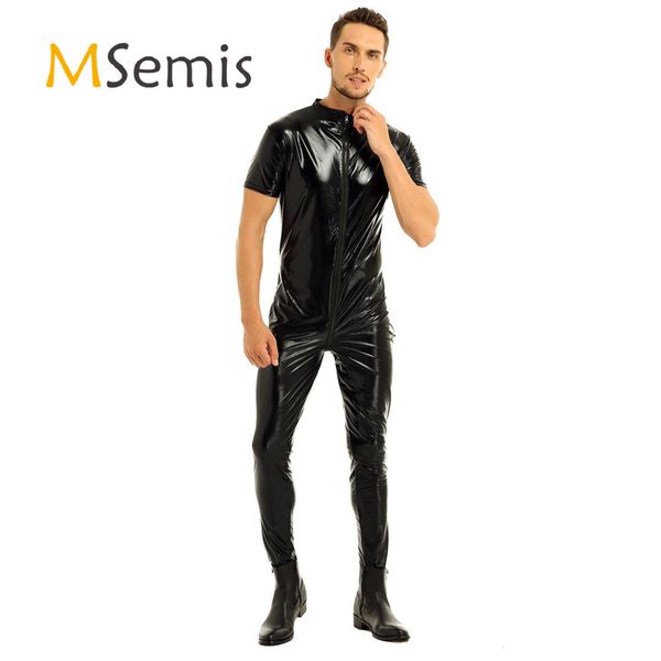 men's swimwear underwear wet appearance artificial leather full set elastic short sleeve zipper crotch suitable for stage performance 2
men's swimwear underwear wet appearance artificial leather full set elastic short sleeve zipper crotch suitable for stage performance 2