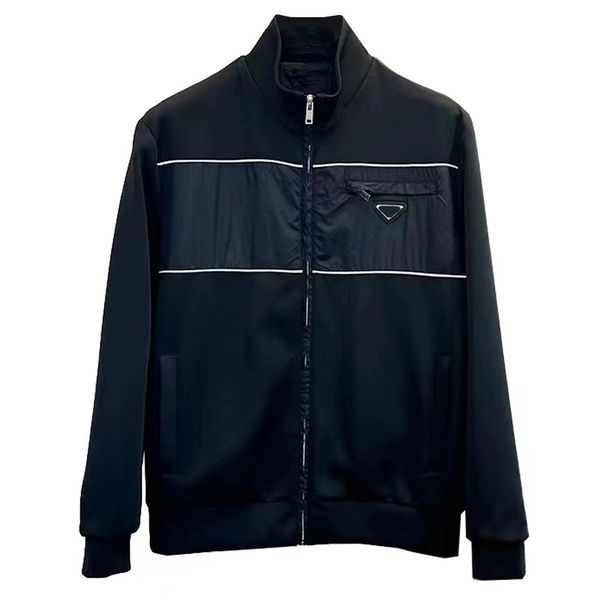 luxury mens jacket fashion stitching design zipper stand collar black jacket brand designer jacket, Black;brown
luxury mens jacket fashion stitching design zipper stand collar black jacket brand designer jacket, Black;brown