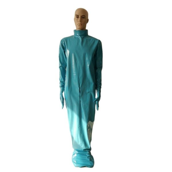 pvc faux leather fetish zentai bodysuit mummy bag bodybag stage props fancy dress without hood, Black
pvc faux leather fetish zentai bodysuit mummy bag bodybag stage props fancy dress without hood, Black