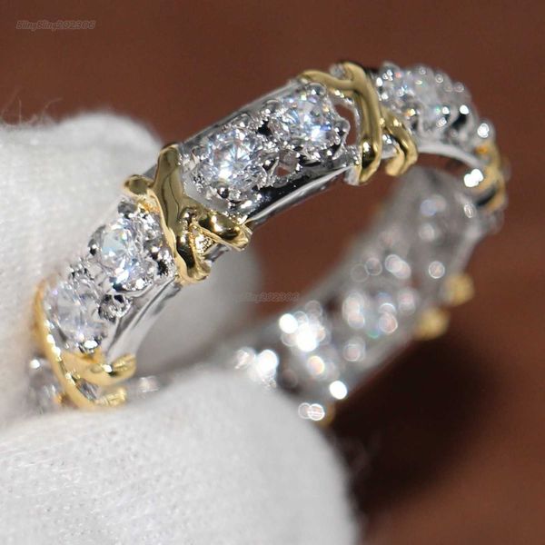 wholesale professional eternity diamonique cz simulated diamond 10kt white yellow gold filled wedding band cross ring size 5-11, Slivery;golden
wholesale professional eternity diamonique cz simulated diamond 10kt white yellow gold filled wedding band cross ring size 5-11, Slivery;golden