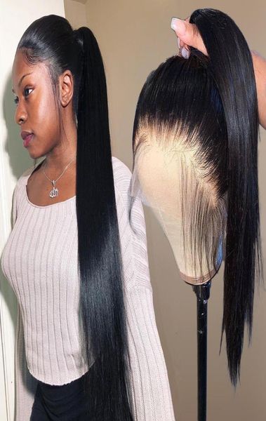 360 lace frontal human hair wigs pre plucked for black women straight short brazilian front hd long remy wig full lace ponytail8703855, Black;brown
360 lace frontal human hair wigs pre plucked for black women straight short brazilian front hd long remy wig full lace ponytail8703855, Black;brown