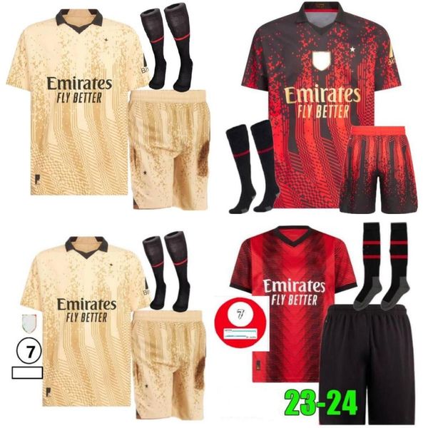 2023 4th ibrahimovic giroud soccer jerseys 23 24 theo brahim tonali romagnoli r.leao s.castillejo kessie saelemaekers football shirt ac mila, Black;yellow
2023 4th ibrahimovic giroud soccer jerseys 23 24 theo brahim tonali romagnoli r.leao s.castillejo kessie saelemaekers football shirt ac mila, Black;yellow