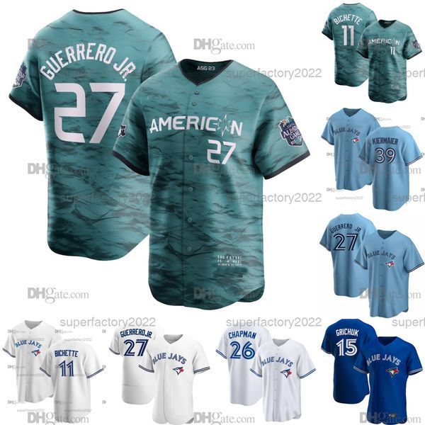 2023 all star blue jays jersey bo bichette vladimir guerrero jr. kevin kiermaier matt chapman whit merrifield george springer cavan biggio j, Blue;black
2023 all star blue jays jersey bo bichette vladimir guerrero jr. kevin kiermaier matt chapman whit merrifield george springer cavan biggio j, Blue;black