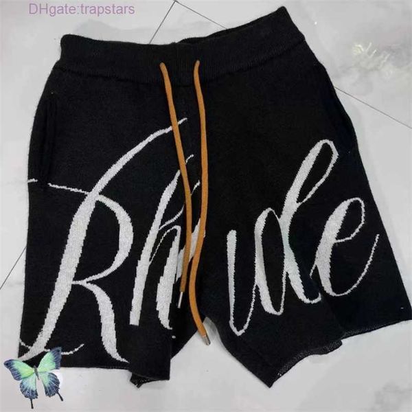 rhude shorts jacquard drawstring heavy fabric like denim short pants 220727, White;black
rhude shorts jacquard drawstring heavy fabric like denim short pants 220727, White;black