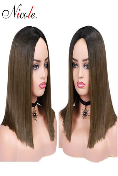 brown14 inch ombre bob wig with black roots straight synthetic hair shoulder middle part heat resistant fiber1799247
brown14 inch ombre bob wig with black roots straight synthetic hair shoulder middle part heat resistant fiber1799247