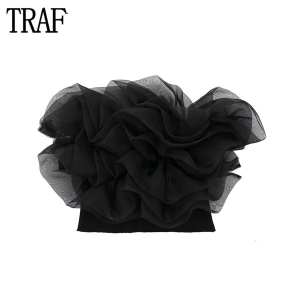 women's tanks camis traf organza tulle crop women off shoulder corset female backless knit for women sleeveless tank woman 230705, White
women's tanks camis traf organza tulle crop women off shoulder corset female backless knit for women sleeveless tank woman 230705, White