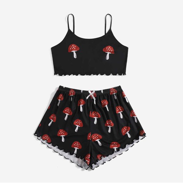 women's sleep lounge cartoon mushroom print cute female girl sleepwear pijamas summer v neck sleeveless pyjamas women pajamas sets y2k
women's sleep lounge cartoon mushroom print cute female girl sleepwear pijamas summer v neck sleeveless pyjamas women pajamas sets y2k