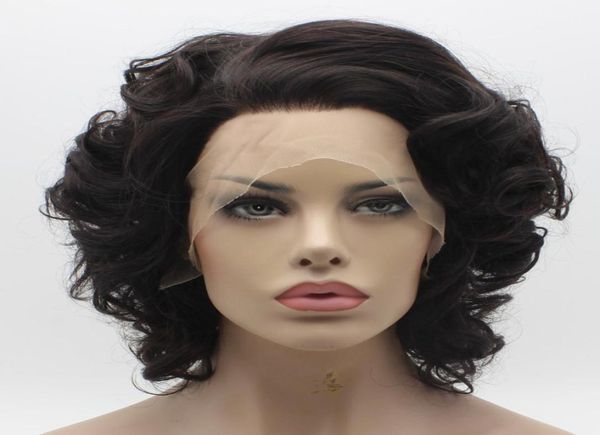 iwona hair wavy short dark brown wig 2426 half hand tied heat resistant synthetic lace front wig8251842, Black
iwona hair wavy short dark brown wig 2426 half hand tied heat resistant synthetic lace front wig8251842, Black