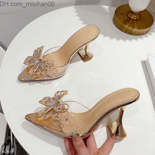 dress shoes silver gold crystal bow knot women's slide sandals light dot toe mule transparent high heels pvc transparent pump slide z23, Black
dress shoes silver gold crystal bow knot women's slide sandals light dot toe mule transparent high heels pvc transparent pump slide z23, Black