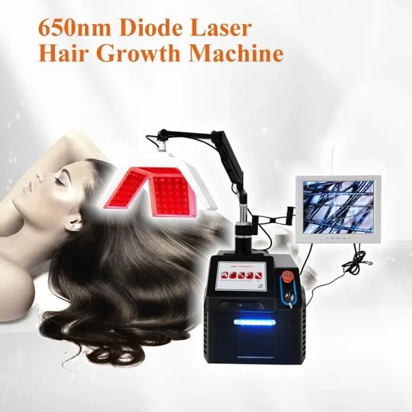 650nm low level diode laser hair regrowth machine 5 in 1 light therapy scalp detection anti hair loss repairing damaged treatment salon equi, Black
650nm low level diode laser hair regrowth machine 5 in 1 light therapy scalp detection anti hair loss repairing damaged treatment salon equi, Black
