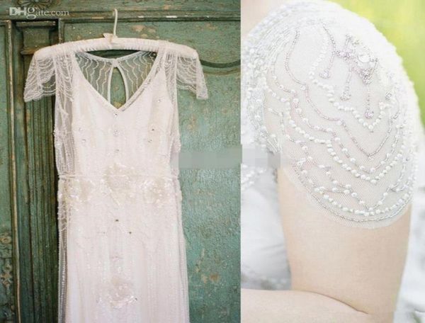 2019 great gatsby luxury crystal ggarden wedding dresses modest cap sleeve full beaded country bohemian bridal dress jenny packham3238533, White
2019 great gatsby luxury crystal ggarden wedding dresses modest cap sleeve full beaded country bohemian bridal dress jenny packham3238533, White