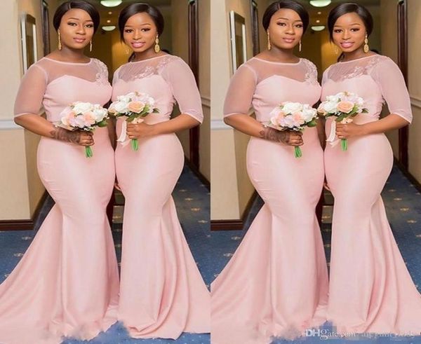 2019 sheer lace neck blush pink african nigerian mermaid bridesmaid dresses with sleeve plus size maid of honor wedding guest gown5518549, White;pink
2019 sheer lace neck blush pink african nigerian mermaid bridesmaid dresses with sleeve plus size maid of honor wedding guest gown5518549, White;pink