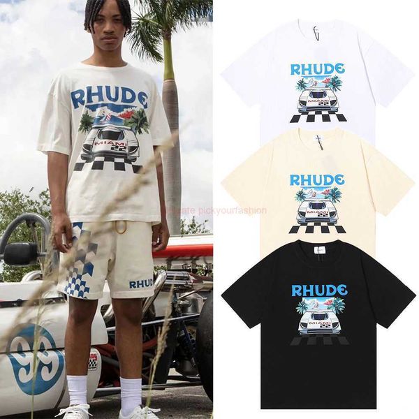 designer fashion clothing tees tshirt american brand rhude f1 summer racing miami station limited print short sleeve for men women cotton st, White;black
designer fashion clothing tees tshirt american brand rhude f1 summer racing miami station limited print short sleeve for men women cotton st, White;black