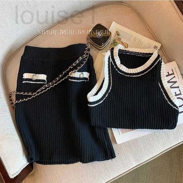 two piece dress designer knitted sets elegant bodycon women mini skirt suits tank slim oneck summer vest korean casual knitwear n415 qsf0, White
two piece dress designer knitted sets elegant bodycon women mini skirt suits tank slim oneck summer vest korean casual knitwear n415 qsf0, White