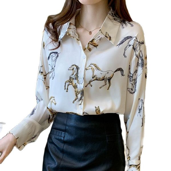 2023 vintage lapel classic button up shirt pattern lantern sleeve women's designer blouses sweet girl back to school graceful print new, White
2023 vintage lapel classic button up shirt pattern lantern sleeve women's designer blouses sweet girl back to school graceful print new, White