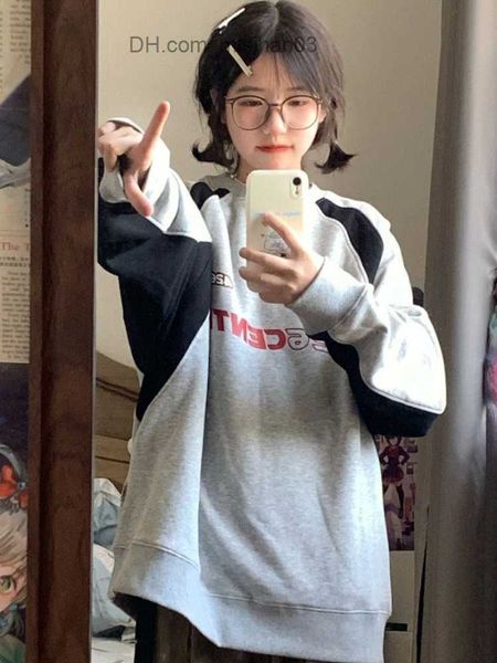 women's hoodies sweatshirts deeptown vintage grey oversized sweater women's harajuku hip hop patch work long sleeve hoodie loose v, Black
women's hoodies sweatshirts deeptown vintage grey oversized sweater women's harajuku hip hop patch work long sleeve hoodie loose v, Black