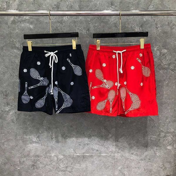 tb thom casual men summer beach sports trousers tennis racket pattern design knee length fashion shorts ins, White;black
tb thom casual men summer beach sports trousers tennis racket pattern design knee length fashion shorts ins, White;black