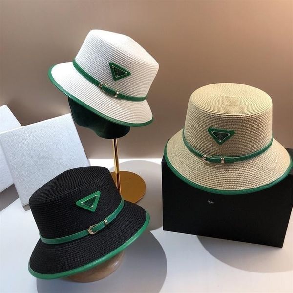luxury brand designer straw hats for men womens bucket hat caps inverted triangle logo basin cap fashion delicate formal hat sunhats versati, Blue;gray
luxury brand designer straw hats for men womens bucket hat caps inverted triangle logo basin cap fashion delicate formal hat sunhats versati, Blue;gray