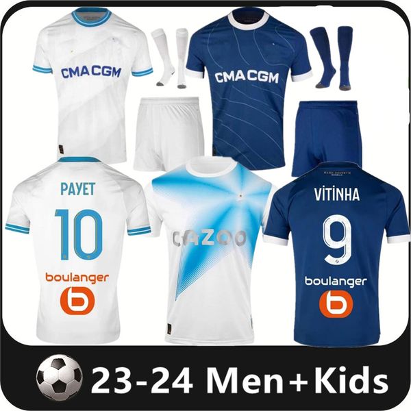 23 24 cuisance soccer jerseys marseilles maillot footguendouzi alexis gerson payet clauss football shirts 2023 2024 men kids kit veretout un, Black;yellow
23 24 cuisance soccer jerseys marseilles maillot footguendouzi alexis gerson payet clauss football shirts 2023 2024 men kids kit veretout un, Black;yellow
