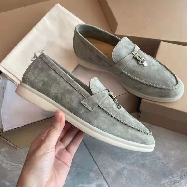 summer gentleman men's loro&piana sneakers shoes charms walk loafers low suede cow leather lp oxfords flat slip on comfort rubber sole, Black
summer gentleman men's loro&piana sneakers shoes charms walk loafers low suede cow leather lp oxfords flat slip on comfort rubber sole, Black