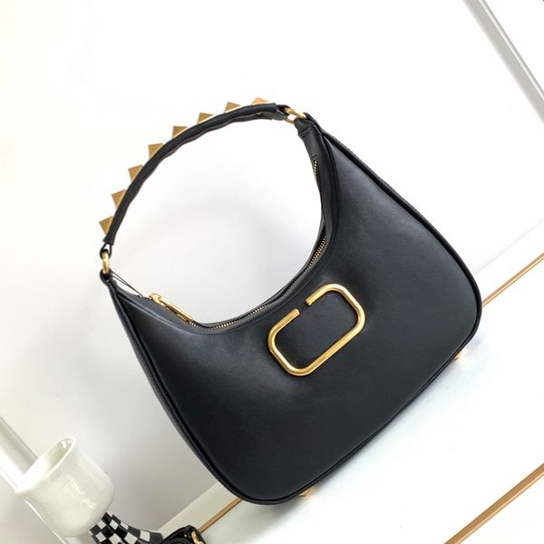 vintage handbag hobo bag shoulder crossbody bag classic metal letters handle decorative rivet sheepskin leather lining removable shoulder st
vintage handbag hobo bag shoulder crossbody bag classic metal letters handle decorative rivet sheepskin leather lining removable shoulder st