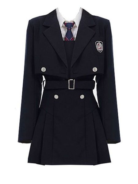 two piece dress 2023 college style 2 jacket sets women spring autumn skirt with belt streetwear harajuku bf casual coat 230705, White
two piece dress 2023 college style 2 jacket sets women spring autumn skirt with belt streetwear harajuku bf casual coat 230705, White