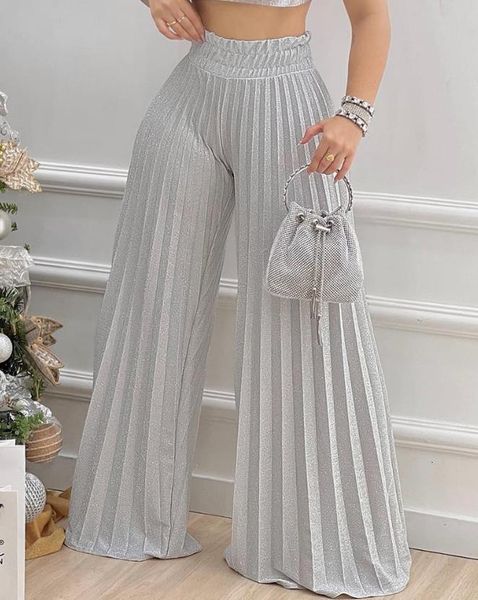 women's pants capris casual high waist pleated wide leg plain spring summer fashion elegant trousers daily lady 230705, Black;white
women's pants capris casual high waist pleated wide leg plain spring summer fashion elegant trousers daily lady 230705, Black;white