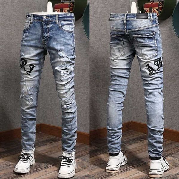 stretch design denim jeans biker fit for mens slim painted patch trim leg cowboy pants male uf5f, Black
stretch design denim jeans biker fit for mens slim painted patch trim leg cowboy pants male uf5f, Black