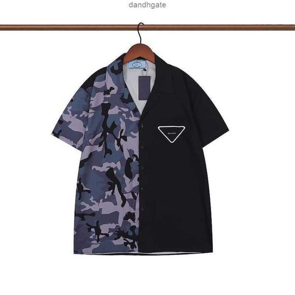 men's designer shirts spring summer turn down short sleeved single breasted blouse for men bsrq, White;black
men's designer shirts spring summer turn down short sleeved single breasted blouse for men bsrq, White;black