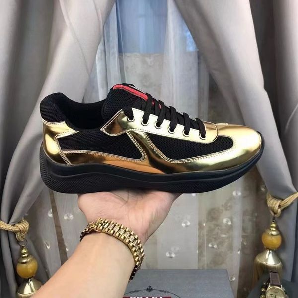 perfect americas cup designer sneakers shoes patent leather and nylon sports luxury mens skateboard runner casual outdoor walking, Black
perfect americas cup designer sneakers shoes patent leather and nylon sports luxury mens skateboard runner casual outdoor walking, Black