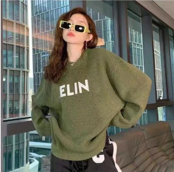 designer womens sweater channnl letter print knit round neck long sleeve loose ffashion solid color knitted sweater women coat clothing, White;black
designer womens sweater channnl letter print knit round neck long sleeve loose ffashion solid color knitted sweater women coat clothing, White;black