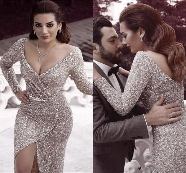 gorgeous saudi arabic silver evening dresses v neck long sleeve sequined sheath prom dresses long vestidos party gowns7658330, Black;red
gorgeous saudi arabic silver evening dresses v neck long sleeve sequined sheath prom dresses long vestidos party gowns7658330, Black;red