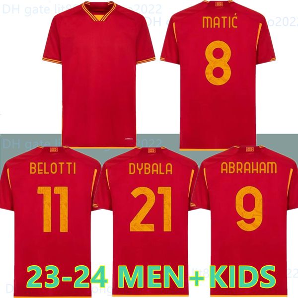 23 24 maglie as romas soccer jerseys kids kit 2023 2024 home football shirts calcio maglietta training player version pellegrini abraham tot, Black;yellow
23 24 maglie as romas soccer jerseys kids kit 2023 2024 home football shirts calcio maglietta training player version pellegrini abraham tot, Black;yellow