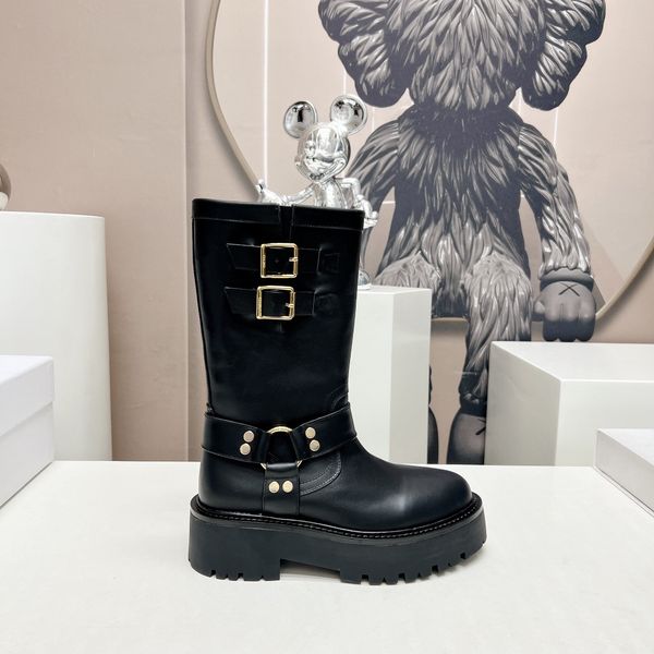 luxury women's designer leather boots fashion versatile soles autumn/winter mid length boots women's boots size 35-41, Black
luxury women's designer leather boots fashion versatile soles autumn/winter mid length boots women's boots size 35-41, Black