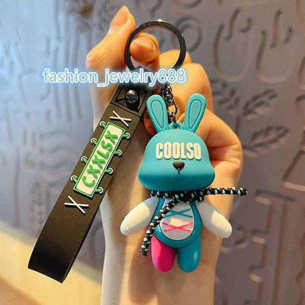 creative trendy cool lanyard strap rabbit keychain female cute exquisite cartoon car keychain backpack pendant, Silver
creative trendy cool lanyard strap rabbit keychain female cute exquisite cartoon car keychain backpack pendant, Silver
