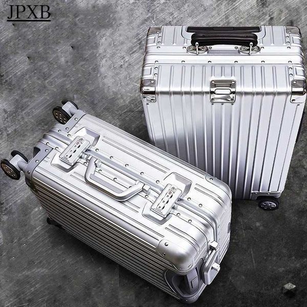 aluminum magnesium alloy trolley case frame boarding luggage travel password box grande valise de voyage suitcases shipping 230706
aluminum magnesium alloy trolley case frame boarding luggage travel password box grande valise de voyage suitcases shipping 230706