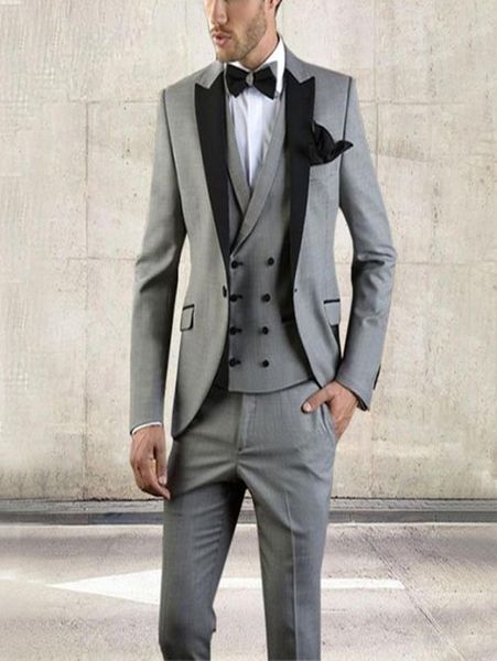 light grey doublebreasted vest customized 3 pieces groom suits for wedding slim fit mens wedding suits jacketpantsvest prom sui8813794, Black;gray
light grey doublebreasted vest customized 3 pieces groom suits for wedding slim fit mens wedding suits jacketpantsvest prom sui8813794, Black;gray