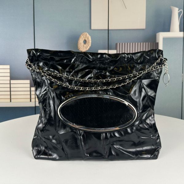 chain bag patent leather tote handbag purse crossbody bucket bags silver hardware shopping handbags purse shoulder back bag fashion zipper
chain bag patent leather tote handbag purse crossbody bucket bags silver hardware shopping handbags purse shoulder back bag fashion zipper