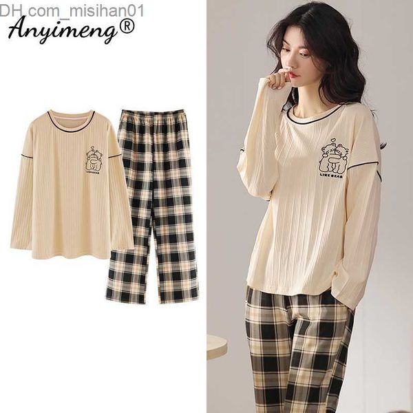 women's sleep lounge autumn and winter new korean kaii pajama set women's pajamas cotton long sleeve large pajamas fashion pajama
women's sleep lounge autumn and winter new korean kaii pajama set women's pajamas cotton long sleeve large pajamas fashion pajama