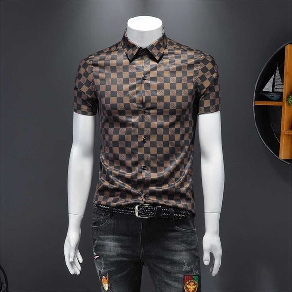 summer plaid print shortsleeved shirt mens handsome fashion casual slim wild light cooked wind lapel s-5xl 200 pounds is enough 329h 6rc7, White;black
summer plaid print shortsleeved shirt mens handsome fashion casual slim wild light cooked wind lapel s-5xl 200 pounds is enough 329h 6rc7, White;black