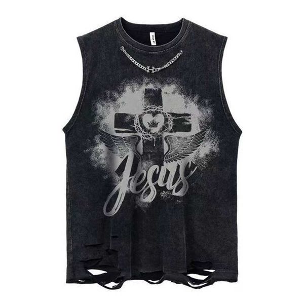 23 vest new summer men's tshirt tees crew neck gym tank oversized vintage graphic washed sleeveless t shirt short sleeve shirt rock ban, White;black
23 vest new summer men's tshirt tees crew neck gym tank oversized vintage graphic washed sleeveless t shirt short sleeve shirt rock ban, White;black
