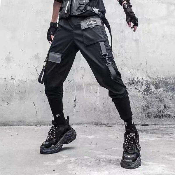 hip hop joggers men letter ribbons cargo pants pockets track tactical casual techwear male trousers sweatpants sport streetwear, Black;gray
hip hop joggers men letter ribbons cargo pants pockets track tactical casual techwear male trousers sweatpants sport streetwear, Black;gray