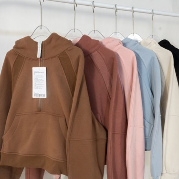 lu-008 lulu women's new yoga suit perfect extra large autumn/winter women's plush sweater sports hooded round neck long sleeve coa
lu-008 lulu women's new yoga suit perfect extra large autumn/winter women's plush sweater sports hooded round neck long sleeve coa