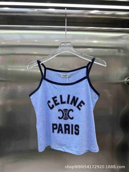 ce family 23 summer new niche design letter print camisole and slim versatile, White
ce family 23 summer new niche design letter print camisole and slim versatile, White