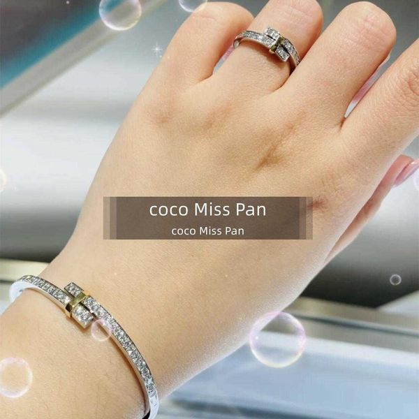 the new 23 year s925 sterling silver tiffay edge narrow edition ring with diamond bracelet minimalist ins light luxury cold and indifferent, Black
the new 23 year s925 sterling silver tiffay edge narrow edition ring with diamond bracelet minimalist ins light luxury cold and indifferent, Black