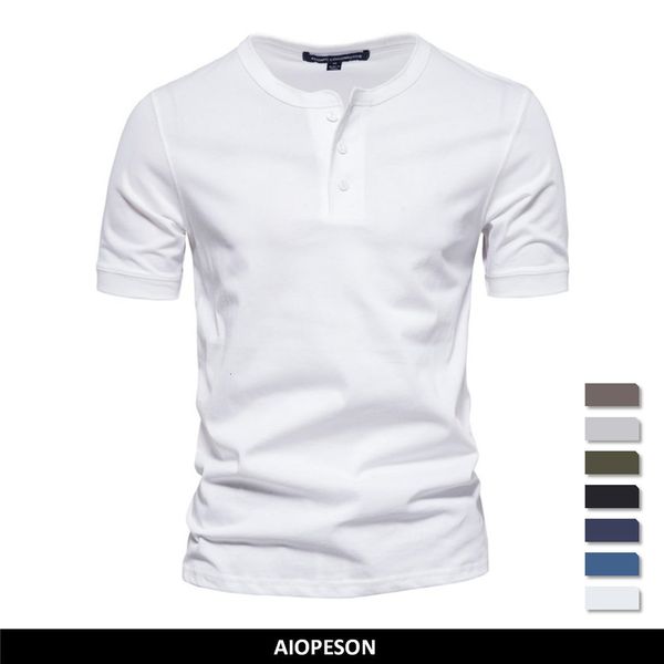 men s polos aiopeson 100 cotton henley collar t shirt men casual summer short sleeve mens shirts fashion basic t shirt male 230707, White;black
men s polos aiopeson 100 cotton henley collar t shirt men casual summer short sleeve mens shirts fashion basic t shirt male 230707, White;black