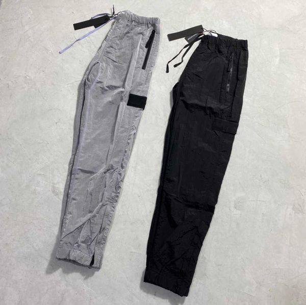 brand designers pants stone metal nylon pocket embroidered badge casual trousers thin reflective island tidal flow design 659ess, Black
brand designers pants stone metal nylon pocket embroidered badge casual trousers thin reflective island tidal flow design 659ess, Black