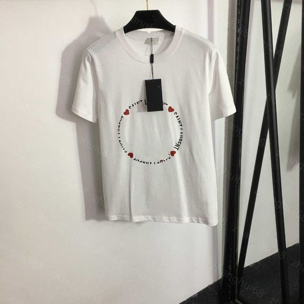 23ss womens t-shirt womens designer clothing tee round neck pure cotton love letter circle printed cotton short sleeve t-shirt womens clothe, White
23ss womens t-shirt womens designer clothing tee round neck pure cotton love letter circle printed cotton short sleeve t-shirt womens clothe, White