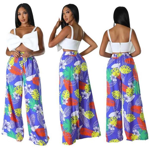 new designer womens wide leg pants fashion casual pattern printed trousers with pockets, Black;white
new designer womens wide leg pants fashion casual pattern printed trousers with pockets, Black;white